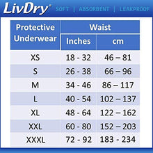 Load image into Gallery viewer, LivDry Adult XL Incontinence Underwear, Overnight Comfort Absorbency, Leak Protection, X-Large, 48-Pack