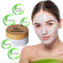 Load image into Gallery viewer, White Tea Mud Mask - 100 ml, Antioxidant Facial Treatment, Smoothes Fine Lines, Wrinkles, Deep Cleanse, Detoxifies Face, Removes Dark Spots, Skin Pigmentation, Blackheads, Pore Minimizer, Anti Aging