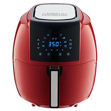 Load image into Gallery viewer, GoWISE USA 5.8-Quart Programmable 8-in-1 Air Fryer XL + Recipe Book (Chili Red)