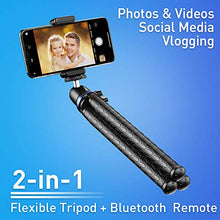 Load image into Gallery viewer, Apexel Phone Tripod, Flexible Tripod with Wireless Remote Shutter, Compatible with iPhone/Android Samsung, Mini Tripod Stand Holder for Camera GoPro/Mobile Cell Phone