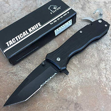 Load image into Gallery viewer, 8" Folding Knife with Belt Cutter, Bottle Opener. Pocket Knife