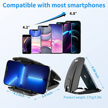 Load image into Gallery viewer, Dash Phone Holder for Car, APPS2Car Dashboard Phone Holder with Sticky Suction Cup & 3M Tape, Anti-Slip GPS Car Mount Compatible with iPhone 13 12 Samsung LG Android 3-7 Inch Smartphones, GPS Devices