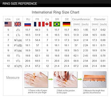 Load image into Gallery viewer, HUAY Unique 925 Sterling Silver Floral Ring Moonstone Treasure Blue Sapphire Diamond Jewelry Luxury Exaggerated Engagement Cocktail Party Wedding Band Rings for Women Size 6-10 (Blue Sapphire,7)
