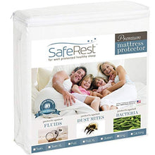 Load image into Gallery viewer, SafeRest Mattress Protector – Twin, Premium, Cotton, Waterproof Mattress Cover Protectors – White