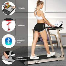 Load image into Gallery viewer, FUNMILY Treadmill, 2.25HP Treadmills for Home with Table & Bluetooth Speaker & Large LCD Monitor, Zero Installation Electric Walking Jogging Machine for Home/Office Use (Gray)