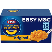 Load image into Gallery viewer, Kraft Easy Mac Original Macaroni & Cheese Microwavable Dinner (18 ct Packets)