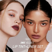Load image into Gallery viewer, Peripera Ink the Velvet Lip Tint | High Pigment Color, Longwear, Weightless, Not Animal Tested, Gluten-Free, Paraben-Free | 0.14 fl oz (Kit, #1 Liner Kit)