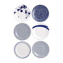Load image into Gallery viewer, Royal Doulton Pacific 9" Accent Plate Set, 9.3", Blue/White