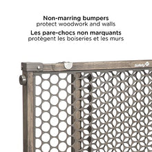 Load image into Gallery viewer, Safety 1st Vintage Wood Baby Gate with Pressure Mount Fastening (Gray)