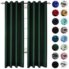 Load image into Gallery viewer, KEQIAOSUOCAI Green Emerald Window Curtains 95 Inch Room Darkening Blackout Curtain Set Thermal Insulated Grommets Drapes for Bedroom Living Room 2 Panels