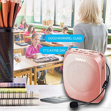 Load image into Gallery viewer, Portable Voice Amplifier SHIDU Personal Speaker Microphone Headset Rechargeable Mini Pa System for Teachers Tour Guides Coaches Classroom Singing Yoga Fitness Instructors