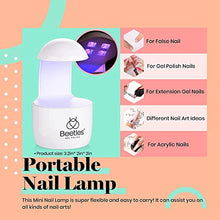 Load image into Gallery viewer, Beetles 2Pcs 15ml No Wipe Gel Top Coat and Base Coat Set with Nail Tips and Glue Gel Kit, LED Lamp DIY Nail Art Acrylic Nail Kit