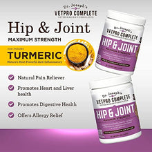 Load image into Gallery viewer, VetPro Dog Hip and Joint Supplement - Pain and Inflammation Relief Chews with Glucosamine, Chondroitin, MSM, Turmeric, Vitamin C, Omega 3 - Treats Hip Dysplasia, Arthritis - Dogs Chewable Supplements