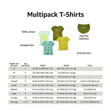 Load image into Gallery viewer, Spotted Zebra Girls' Short-Sleeve T-Shirt Tops, Pack of 4, Grey/Black/Pink, Hearts, Small