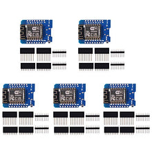 Load image into Gallery viewer, ACEIRMC ESP8266 ESP-12 ESP-12F NodeMcu Mini D1 Module WeMos Lua 4M Bytes WLAN WiFi Internet Development Board Base on ESP8266 ESP-12F for Arduino,Compatible with WeMos D1 Mini (5pcs)