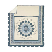 Load image into Gallery viewer, Modern Heirloom Collection Charlotte Bedspread, King, Blue