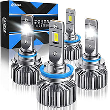 Load image into Gallery viewer, Fahren H11/H9/H8 Low Beam 9005/HB3 High Beam LED Headlight Bulbs Combo, 20000 Lumens 6500K Cool White Super Bright LED Headlights Conversion Kits IP68 Waterproof, Pack of 4