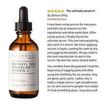 Load image into Gallery viewer, MATRIXYL 3000 + ARGIRELINE Peptide + Vitamin C 2 oz Serum with Organic Hyaluronic Acid, Reduce Sun Spots, Wrinkles, Our Most Powerful Triple Combination ASTERWOOD NATURALS Bottle