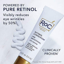 Load image into Gallery viewer, RoC Retinol Correxion Under Eye Cream for Dark Circles & Puffiness, Daily Wrinkle Cream, Anti Aging Line Smoothing Skin Care Treatment, 0.5 oz (Packaging May Vary)