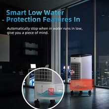 Load image into Gallery viewer, SEEPER Portable Evaporative Cooler, Strong Wind Speed Tower Fan w/Cooling Function, 12h Timer, 20ft Remote Control, 3 Modes Quiet Air Conditioner for Home, Small Room & Office