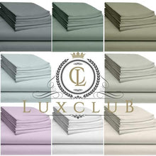 Load image into Gallery viewer, LuxClub 4 PC Microfiber and Bamboo Sheet Set: Bamboo Bedding Sheets with Microfiber - Softer and More Breathable Than Cotton - Antibacterial and Hypoallergenic - Machine Washable, Whiter, Queen