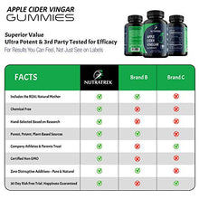 Load image into Gallery viewer, Organic Apple Cider Vinegar Gummies (60ct x 500mg) - Raw Unfiltered ACV with The Mother for Immunity, Detox, Digestion, Cleanse & Weight Loss. Vegan Alternative to ACV Capsules, Tablets & Pills