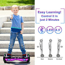 Load image into Gallery viewer, SISIGAD Hoverboard for Kids, Two Wheels Self-Balancing Hover Board with Bluetooth Speaker
