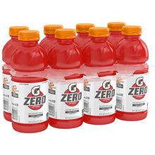 Load image into Gallery viewer, Gatorade G Zero Thirst Quencher, Fruit Punch, 20oz Bottles Pack of 8