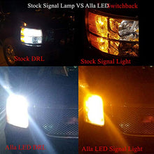 Load image into Gallery viewer, Alla Lighting Newest Mni Super Bright 3457 3157 LED Switchback Bulbs Turn Signal Lights Dual Color 6000K White (DRL/Parking)/Amber Yellow(Blinker) 4157NA 3457NA 3157NA