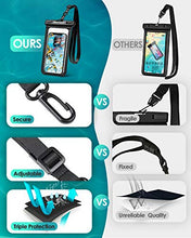 Load image into Gallery viewer, Universal Waterproof Case,Hiearcool Waterproof Phone Pouch Compatible for iPhone 13 12 11 Pro Max XS Max Samsung Galaxy s10 Google Up to 7.0", IPX8 Cellphone Dry Bag for Vacation-2 Pack