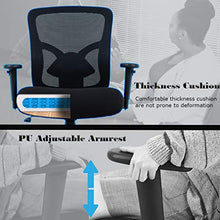 Load image into Gallery viewer, Big and Tall Office Chair 400lbs Desk Chair Mesh Computer Chair with Lumbar Support Wide Seat Adjust Arms Rolling Swivel High Back Task Executive Ergonomic Chair for Women Men,Black