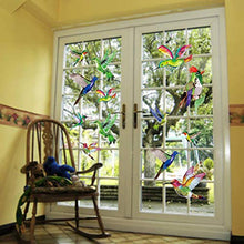 Load image into Gallery viewer, Hummingbird Window Clings Anti Collision Window Stickers Decor Decorative Bird Window Decals for Sliding Glass Doors(12 Pack)