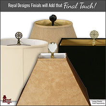 Load image into Gallery viewer, Royal Designs deep Empire Side Pleat Basic Lamp Shade, White, 9 x 18 x 14