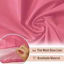 Load image into Gallery viewer, Womens Long Hooded Rain Jacket Waterproof Lightweight Raincoat Windbreaker Pink X-Large
