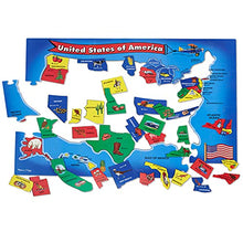Load image into Gallery viewer, Melissa & Doug USA Map Floor Puzzle (51 pcs, 2 x 3 feet)