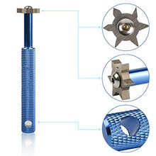 Load image into Gallery viewer, HIFROM Groove Sharpener with 6 Heads - Golf Club Groove Sharpener Re-Grooving Tool and Cleaner for All Irons Pitching Sand Lob Gap and Approach Wedges and Utility Clubs Blue Color