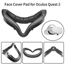 Load image into Gallery viewer, CALIDAKA VR Facial Interface Bracket & PU Leather Foam Face Pad Replacement Protective Lens Cover for Oculu s Quest 2 VR Headsets Sweat-Proof Comfortable
