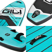 Load image into Gallery viewer, GILI All Around Inflatable Stand Up Paddle Board Package | 10'6 Long x 31" Wide x 6" Thick | Lightweight & Durable SUP | Stable & Wide Stance (Blue)