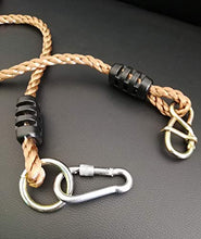 Load image into Gallery viewer, Tree Swing Ropes Hammock Chair Straps Hanging Kit with 2 Carabiners for Replacement, Adjustment or Extension - 6ft & Holds to 600lbs, Perfect for Children Swing, Outdoor Hammock and Hanging Chair