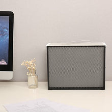 Load image into Gallery viewer, Hanging File Organizer File Holder Filing Box Includes 5 Hanging Folders - Metal Mesh File Desk Organizer Magazine Holder Book File Letter Storage Box Filling Cabinets for Office Home School