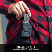 Load image into Gallery viewer, Clip & Carry Kydex Multitool Sheath for LEATHERMAN FREE P2 - Made in USA (Multi-tool not included) EDC Multi Tool Holder Holster Cover (Carbon Fiber Black)