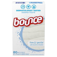 Load image into Gallery viewer, Bounce Free & Gentle, Fabric Softener Sheets, 80 Count