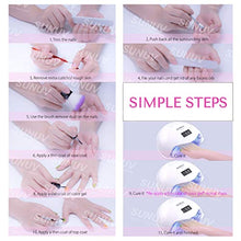 Load image into Gallery viewer, UV LED Nail Lamp, SUNUV UV LED Nail Polish Dryer Gel Machine for Manicure and Pedicure with Sensor and 4 Timers 36W SUN5
