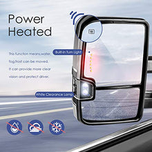 Load image into Gallery viewer, MOSTPLUS Power Heated Towing Mirrors Compatible for Chevy Silverado Suburban Tahoe GMC Serria Yukon 1999-2002 with Sequential Turn light, Parking Lamp, Running Light(Set of 2) (Chrome)