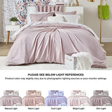Load image into Gallery viewer, Comfort Spaces Dorm Room Comforter Set - College Essentials, Complete Dormitory Bedroom Pack And Sheet with 2 Side Pockets, Queen Kamila Floral Blush 17 Piece