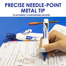 Load image into Gallery viewer, BAZIC Correction Pen, Precise Metal Tip Applicator, Fine Point Corrections Fluid, White Out Wipe Out Liquid (2/Pack), 1-Pack