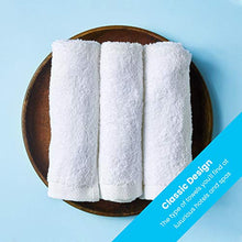 Load image into Gallery viewer, Zeppoli 24-Pack Washcloths | 100% Natural Cotton, 12 x 12 Inches, Commercial Grade Washcloth, Machine Washable Cleaning Rags and Wash Cloths for Bathroom