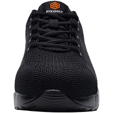 Load image into Gallery viewer, DYKHMILY Steel Toe Shoes for Men Lightweight Safety Work Shoes Slip Resistant Puncture Proof Indestructible Sneakers(13,Black,D9003)