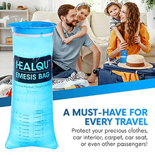 Load image into Gallery viewer, Hospital Vomit Bags - Car Throw Up Bag - for Airsick Travel & Motion Sickness - Leak Resistant Medical Grade Puke Bag - Disposable Barf Bags Throw Up, Nausea, 1000ml (36 Pack)