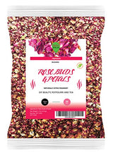 Load image into Gallery viewer, Dualspices Rose Buds & Petals Tea 4 Oz - Food Grade Edible Fragrant Natural Healthy Best for Tea, Baking, Making Rose Water, Crafting Freshest Directly from BULGARIA